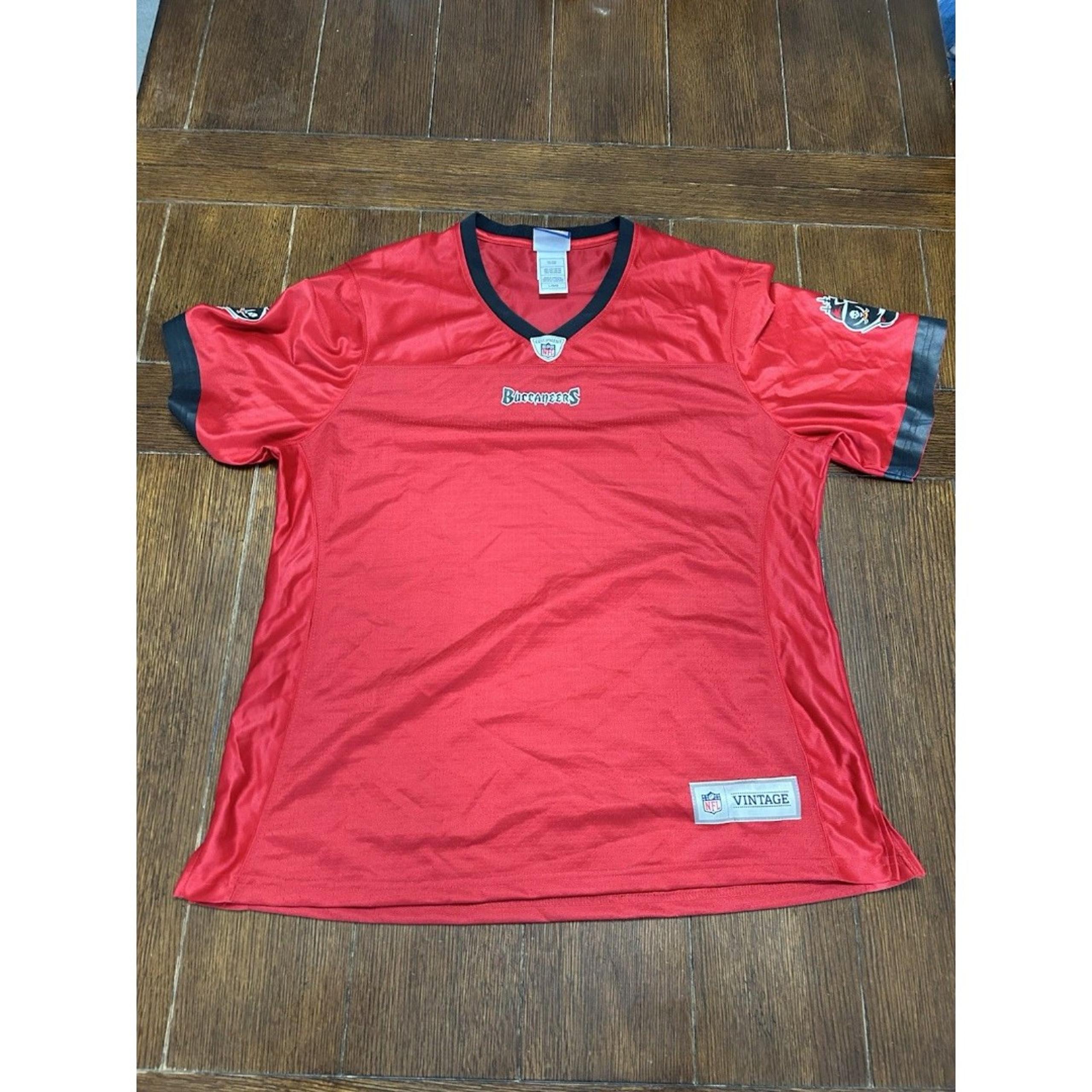 NFL Pro Line Tampa Bay Buccaneers Blank Red Jersey Women’s Size Large NWOT