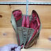 Baggallini Tan Red Vintage Nylon Polyester Crossbody Travel Wallet Purse Handbag