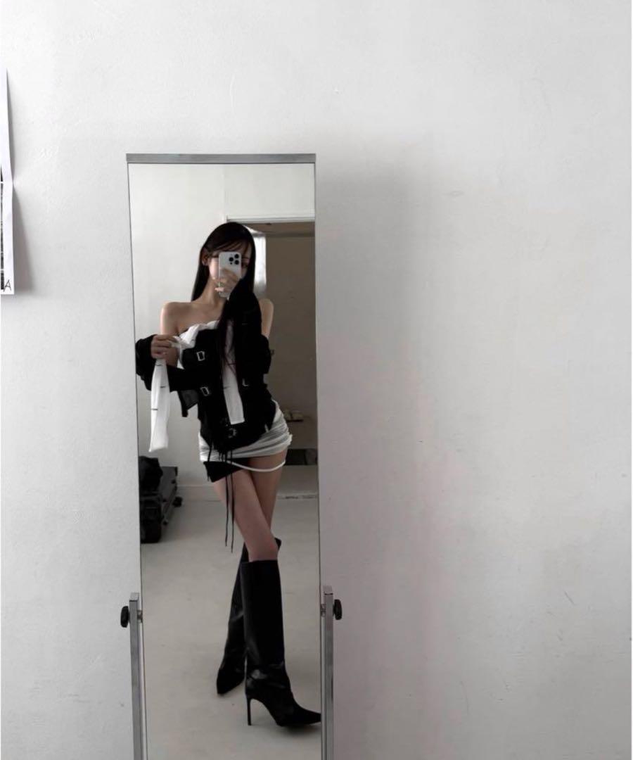 THEREDTHREAD】S gather knit shorts