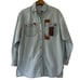 Palmer E Palmer Australia Vintage Western Denim Shirt Aztec Style Ranch Medium