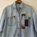 Palmer E Palmer Australia Vintage Western Denim Shirt Aztec Style Ranch Medium