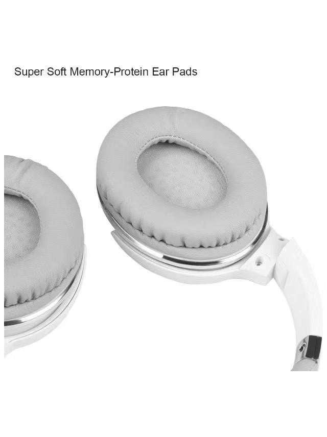 Bluetooth Over Ear Headphones, Foldable Wireless Hi-Fi Stereo Headset with Mic,