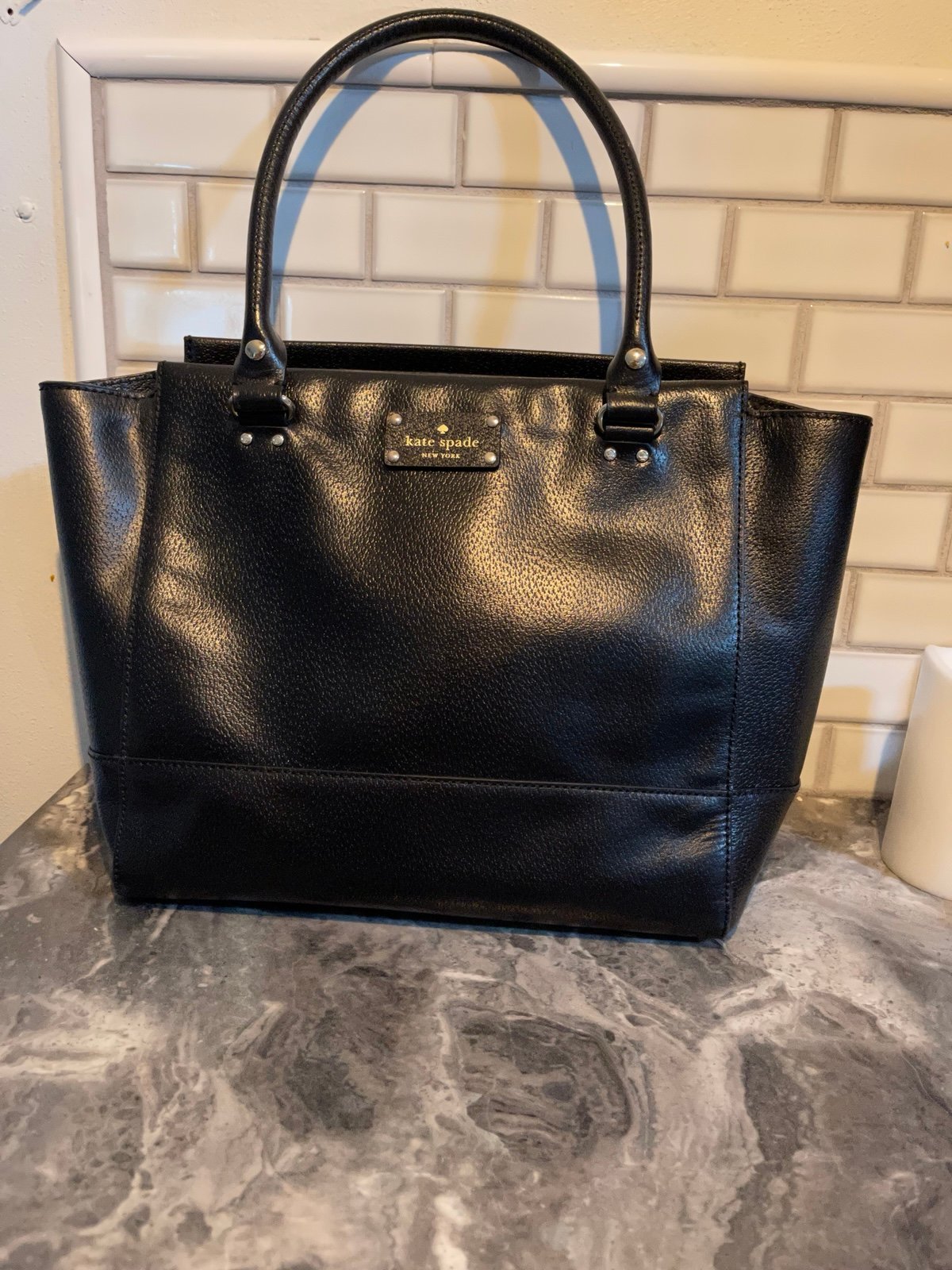Kate Spade Black Leather tote
