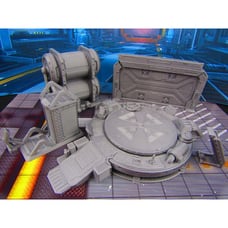 8 pc Space Ship Hangar Landing Bay Scifi