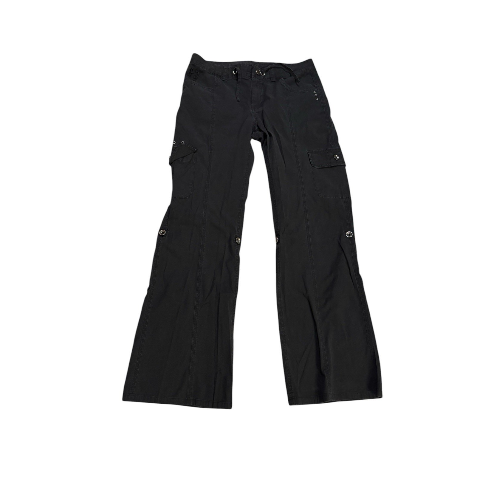 Harley Davidson Cargo Pants Black Women's Size 10 Motorcyle Punk Grunge