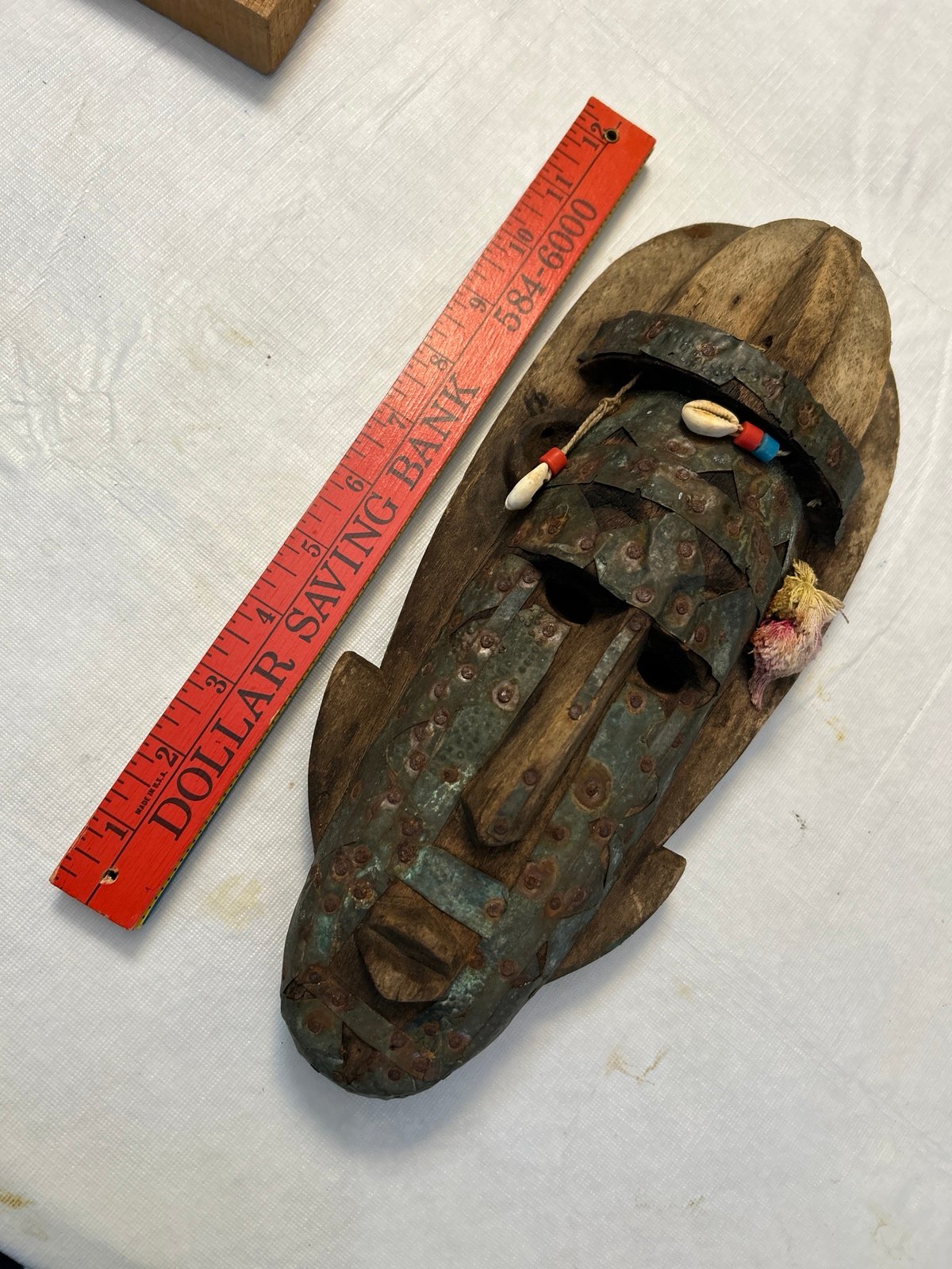 Vintage wooden mask