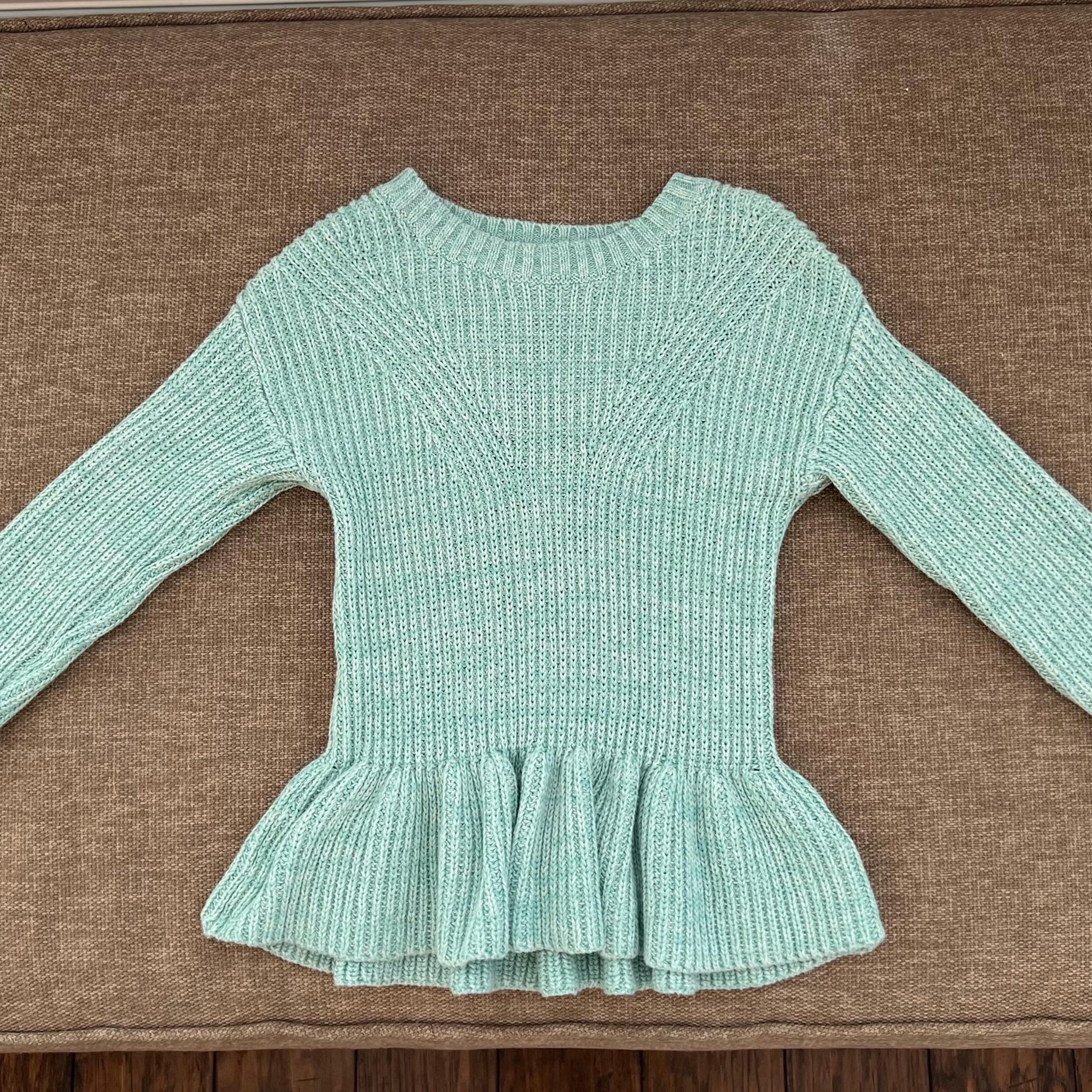 Cat & Jack Turquoise Long Sleeve Sweater Dress Toddler Girls 2T
