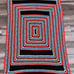 Vintage Handmade Crochet Afghan 62Lx40 W Knit Sofa Throw Blanket Granny Square