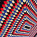 Vintage Handmade Crochet Afghan 62Lx40 W Knit Sofa Throw Blanket Granny Square