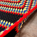 Vintage Handmade Crochet Afghan 62Lx40 W Knit Sofa Throw Blanket Granny Square