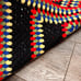 Vintage Handmade Crochet Afghan 62Lx40 W Knit Sofa Throw Blanket Granny Square