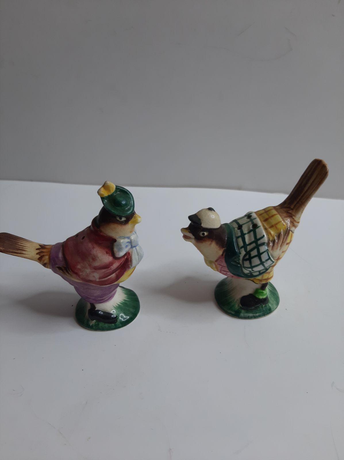 Vintage Hand painted Amorphic birds Rare