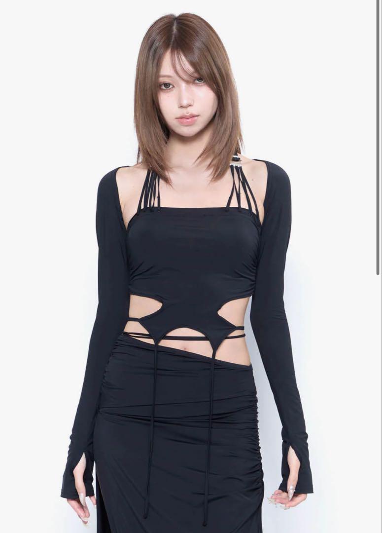 トップス Theredthread S butterfly garter tops Red thread S butterfly garter tops