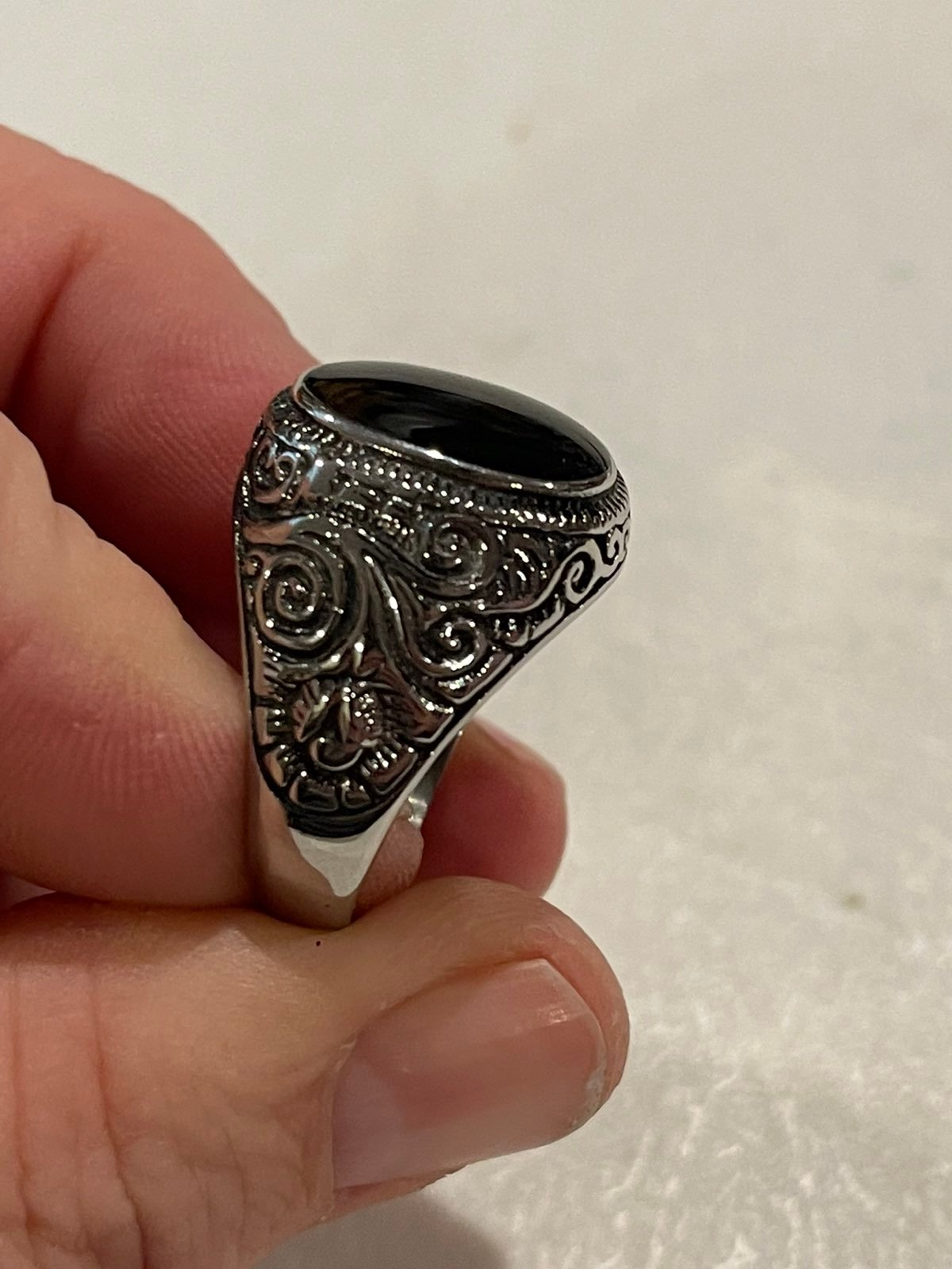 Men stainless steel ring 14