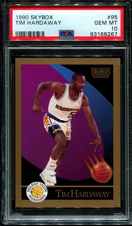 1990 Skybox #95 Tim Hardaway RC WARRIORS Hall of Famer PSA 10