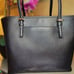 Like New Michael Kors Black Jet Set Travel Medium Tote Saffiano Leather