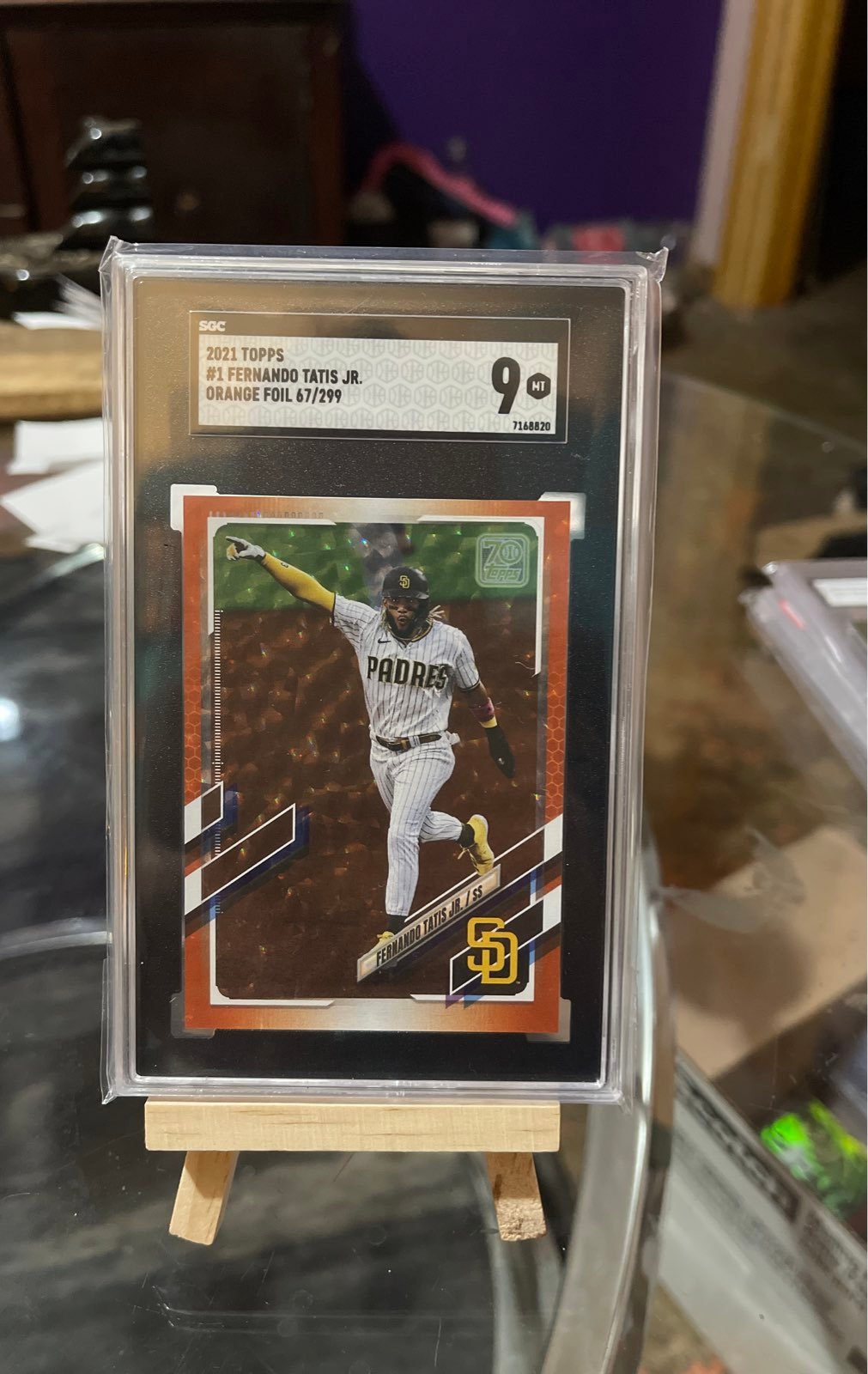 TOPPS 2021 Fernando Tatis Jr Orange Foil #67/299 (SGC 9 Mint)!!!!!!