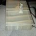 Alabaster Marble Stone Quartz Rectangular Trinket Box Vintage Doves Love Birds