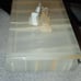 Alabaster Marble Stone Quartz Rectangular Trinket Box Vintage Doves Love Birds
