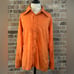 Lucien Picard vintage orange long sleeve button down dress shirt men’s size L