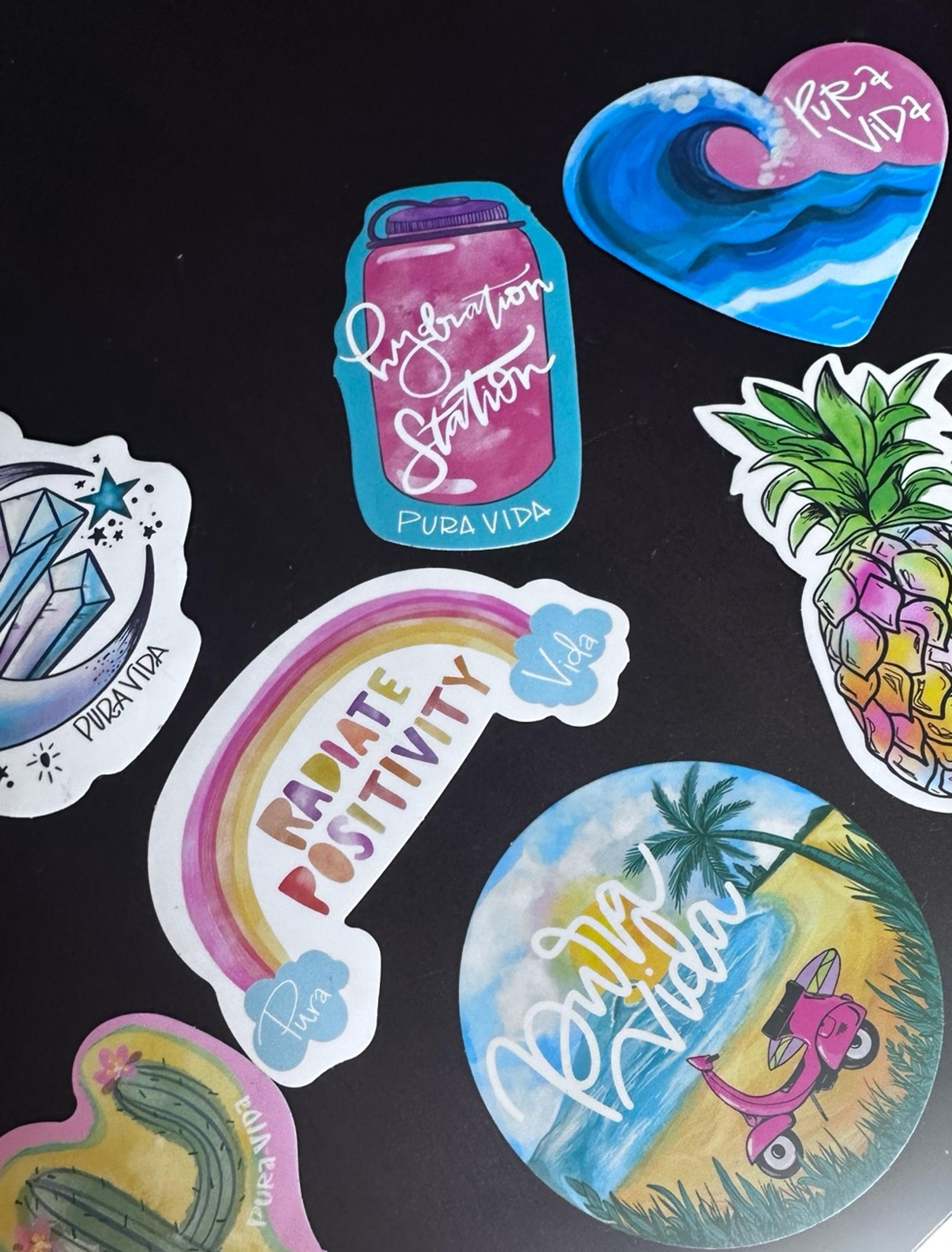 Pura Vida stickers