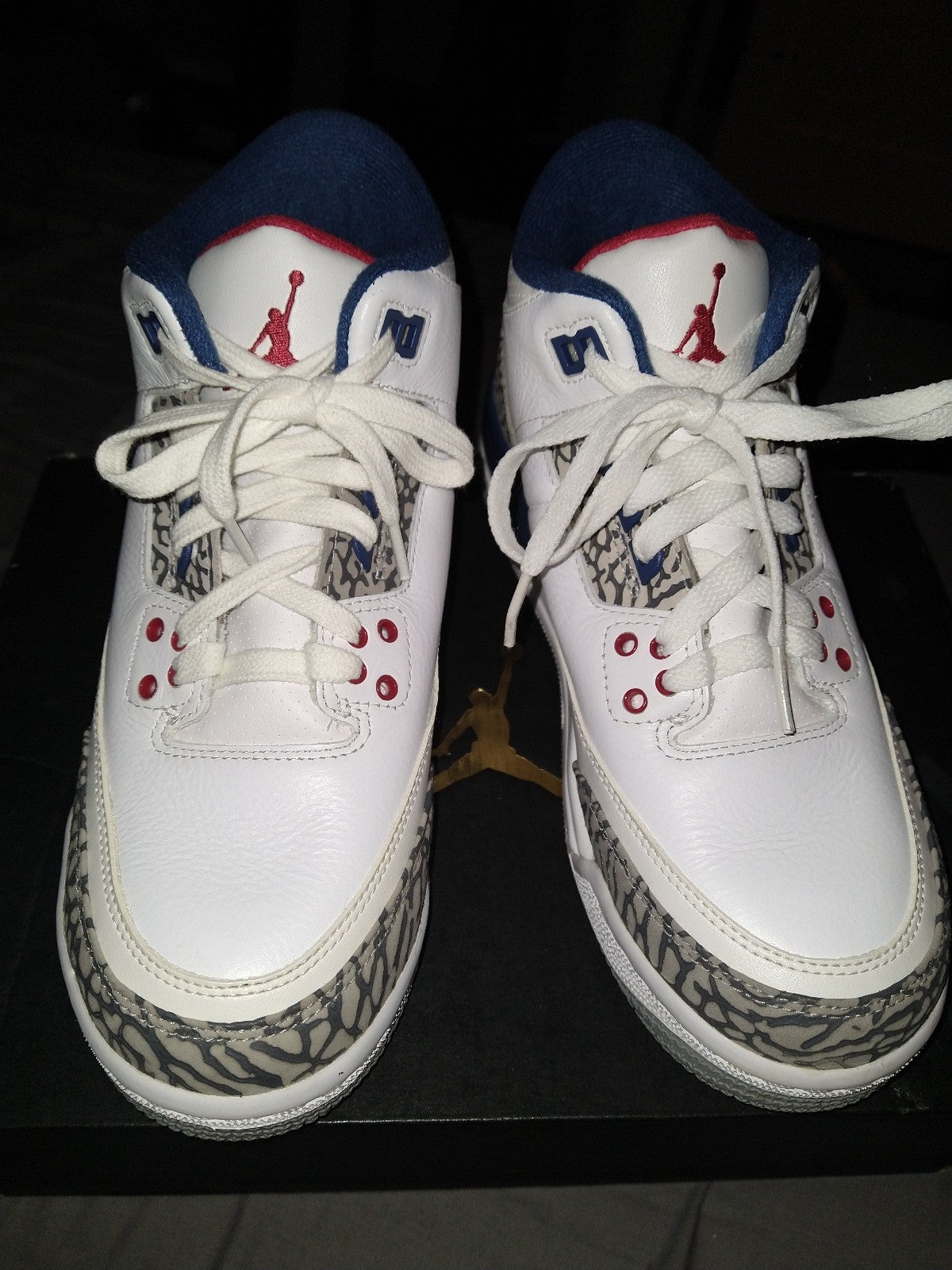 Kid's Jordan Boy's Air Jordan 3 Retro OG BG True Blue Shoes size 6