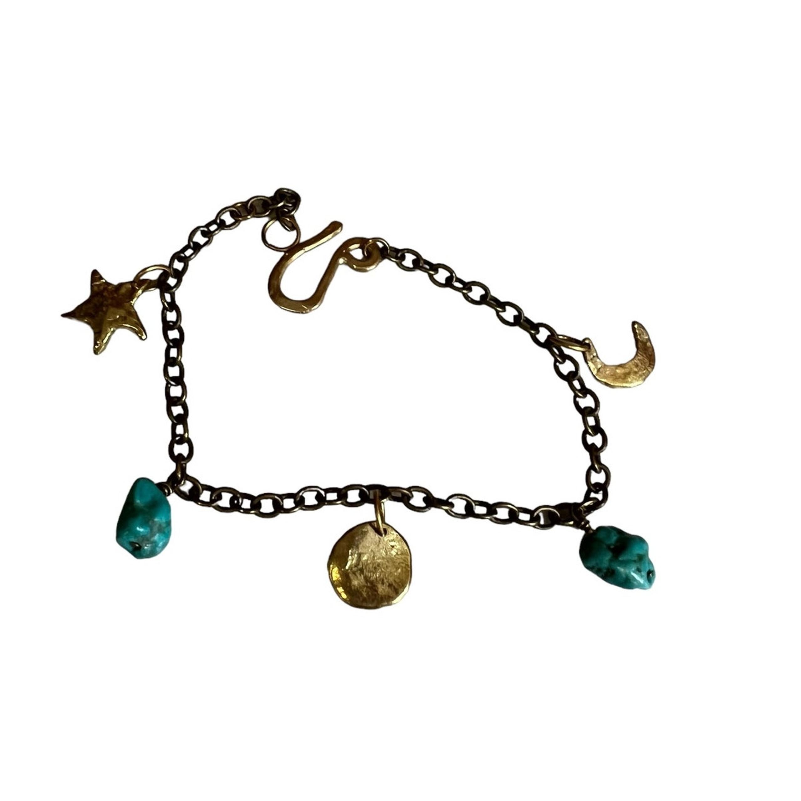 Emilie Shapiro for Johnny Was Turquoise Celestial Charm Bracelet