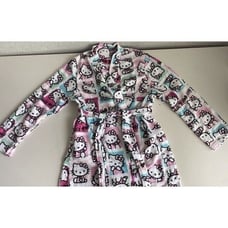 Sanrio Hello Kitty Soft Plush Short Belted Robe Women’s Sz XL With Pockets NEW
