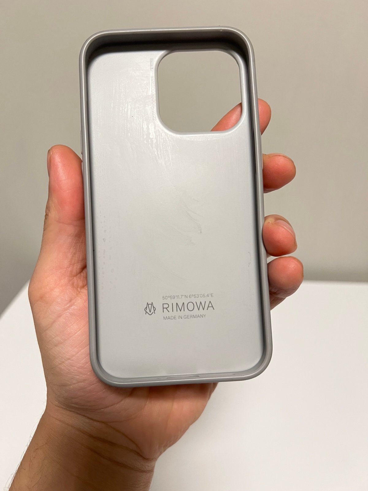 RIMOWA iPhone 13 Pro Case SILVER Aluminum