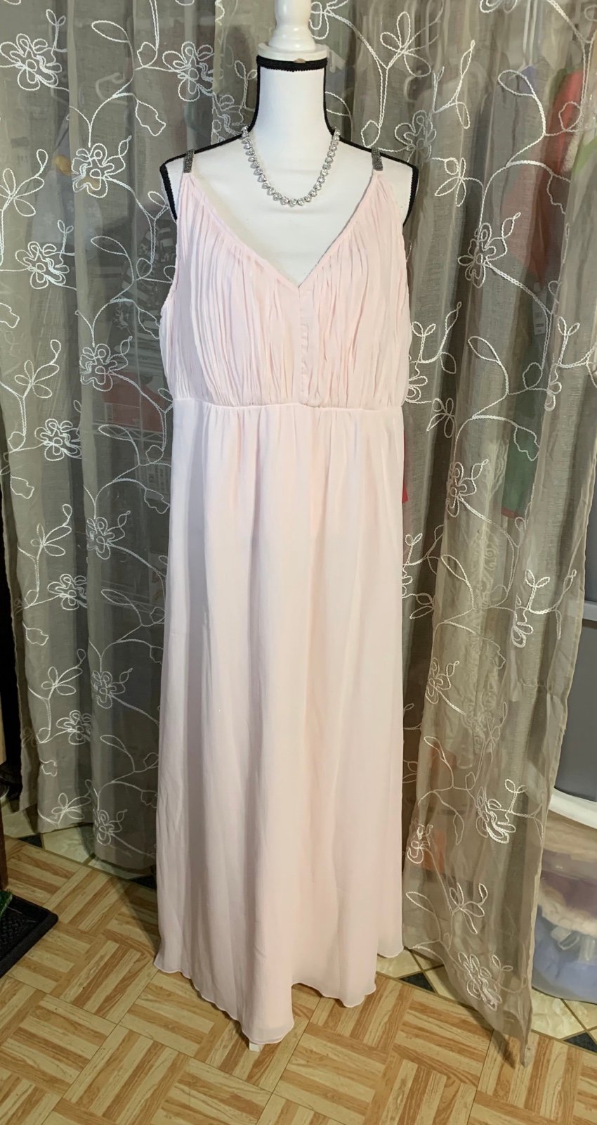 Truth & Fable Pale Pink Maxi Dress