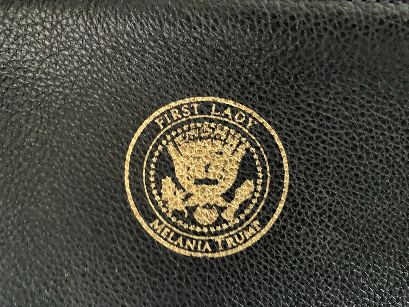 Donald Trump Special Edition wife (Melania) Leather Zipper Clutch