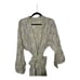 MAHOGANY Woof Friends Print 100% Cotton Belted Short Robe - Size Large NWT