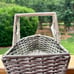 TUG BOAT SHAPED NANTUCKET SERVING BASKET & UTENSIL HOLDER SUMMER BEACH NAUTICAL