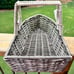 TUG BOAT SHAPED NANTUCKET SERVING BASKET & UTENSIL HOLDER SUMMER BEACH NAUTICAL