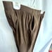 Vintage Allison Daley 14 Petite vest and Pants brown faux suede LINED