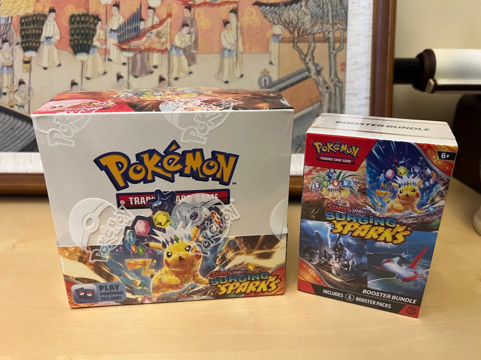 Super combo!!! Pokémon scarlet & violet surging sparks booster boxes