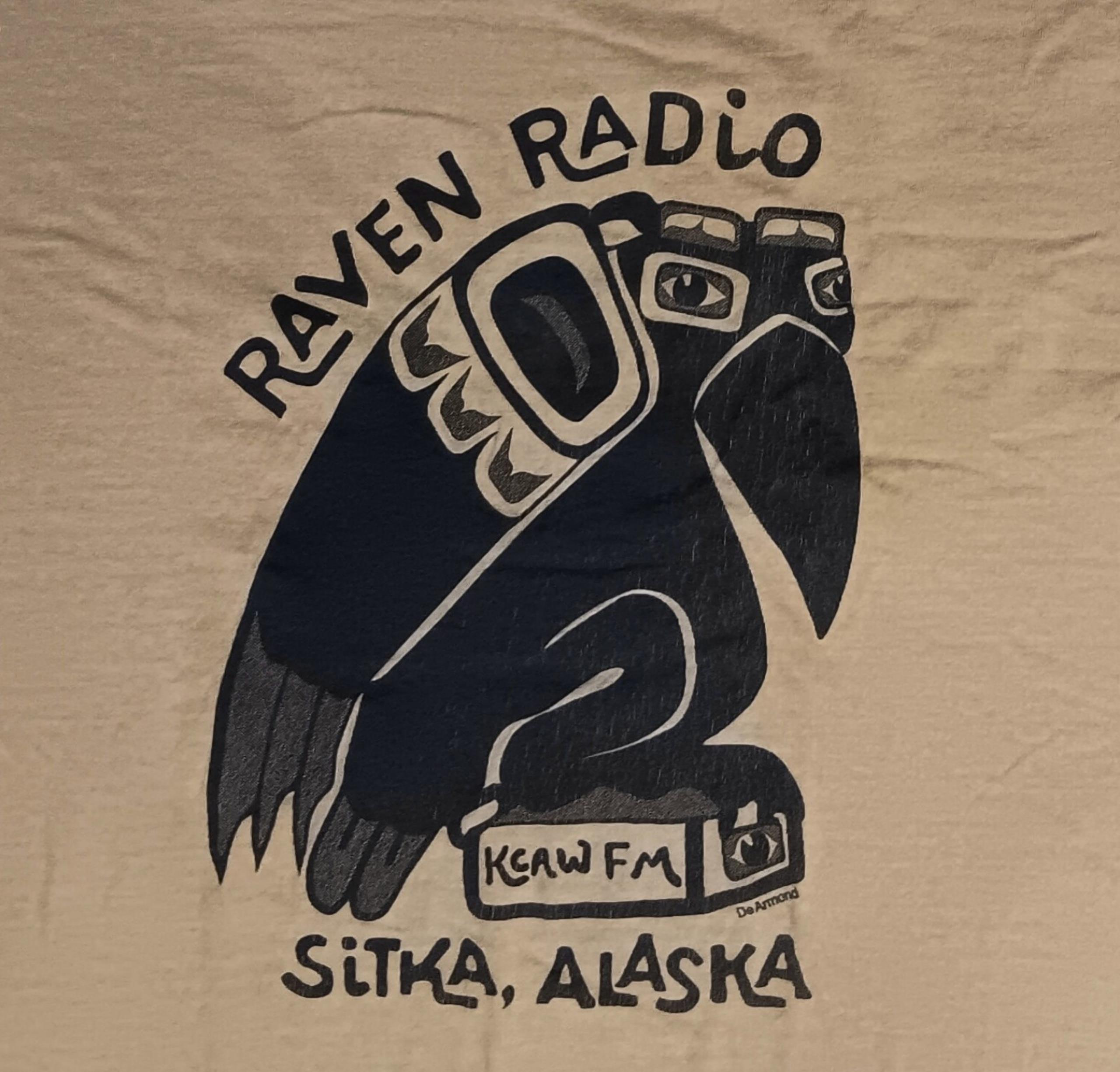 vintage Raven Radio KCAW Alaska t-shirt