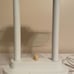 ROBERT SONNEMAN FOR GEORGE KOVACS POST MODERN DESK LAMP RARE WHITE COLOR