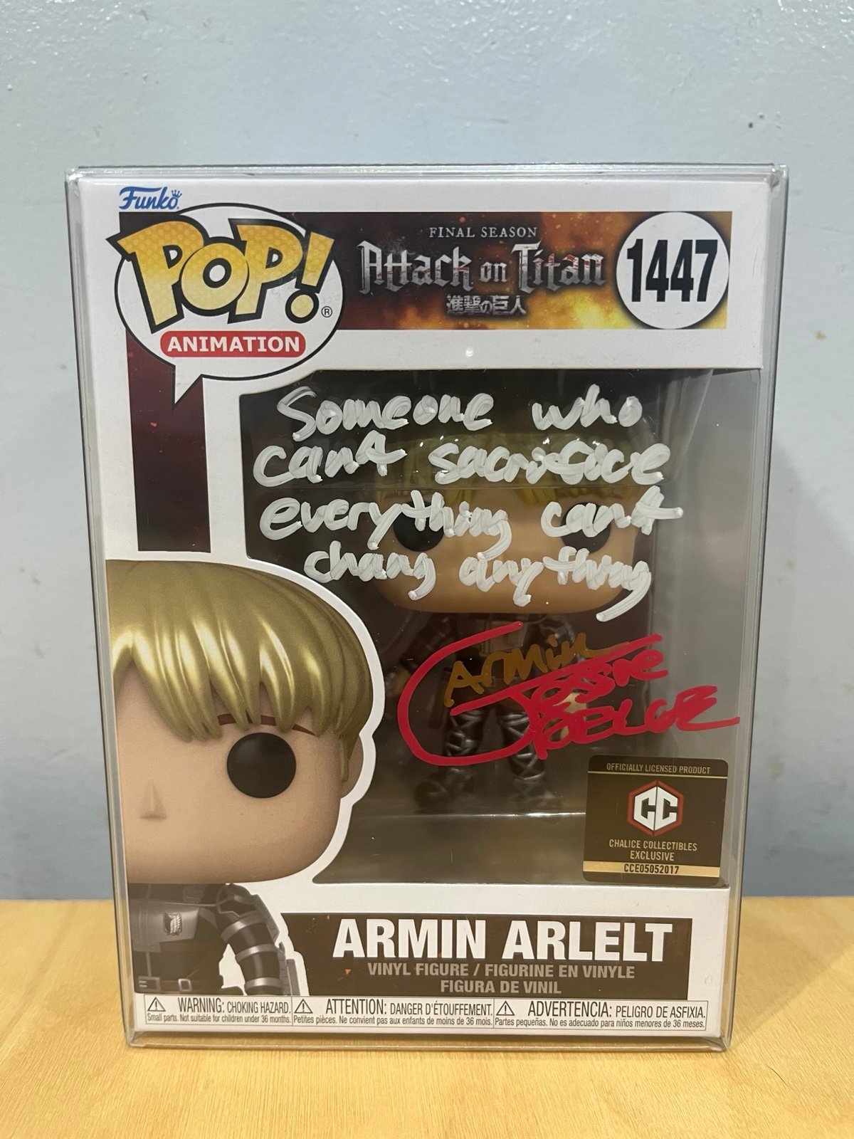 Armin Arlelt #1447 Chalice Collectible Signed By Jessie James Grelle With COA