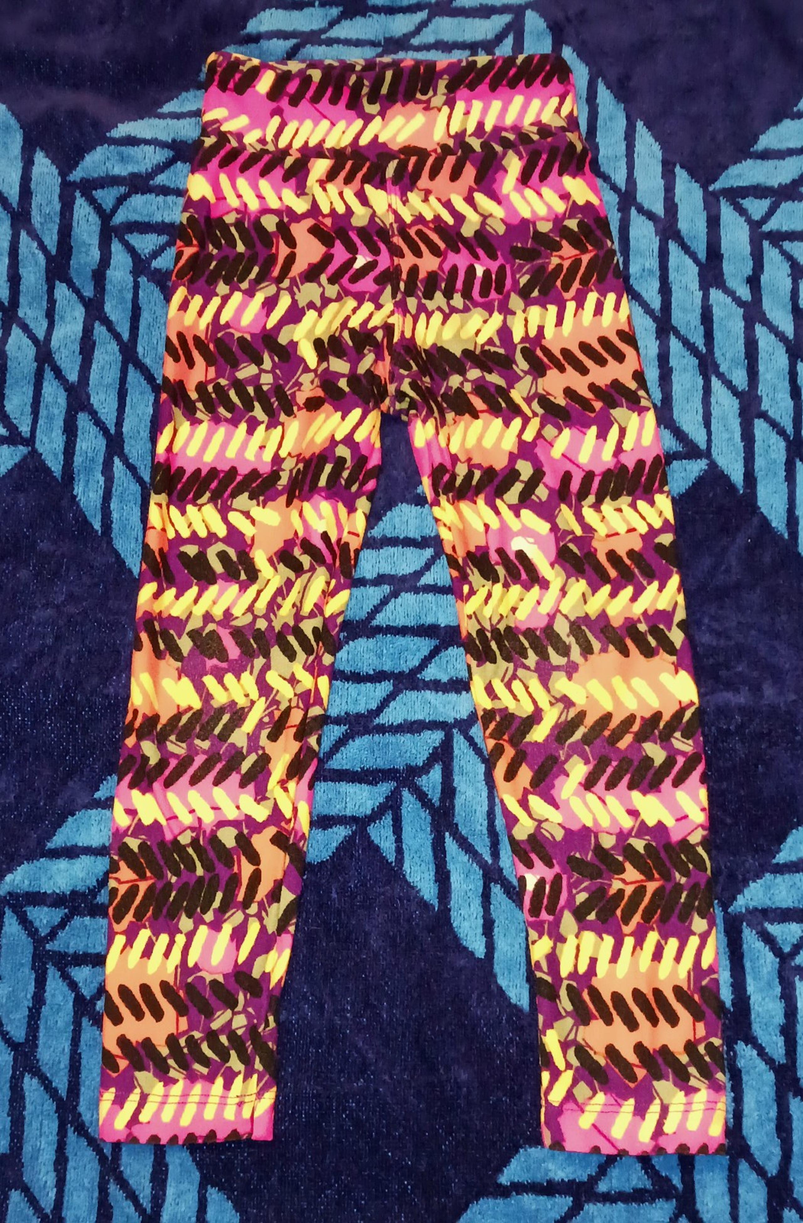 Lularoe Colorful Dash Kids Leggings