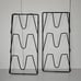 2 Pack Pot Lid Organizer Rack 3Tier Each Wall/Door Mounted No Drilling Rustproof