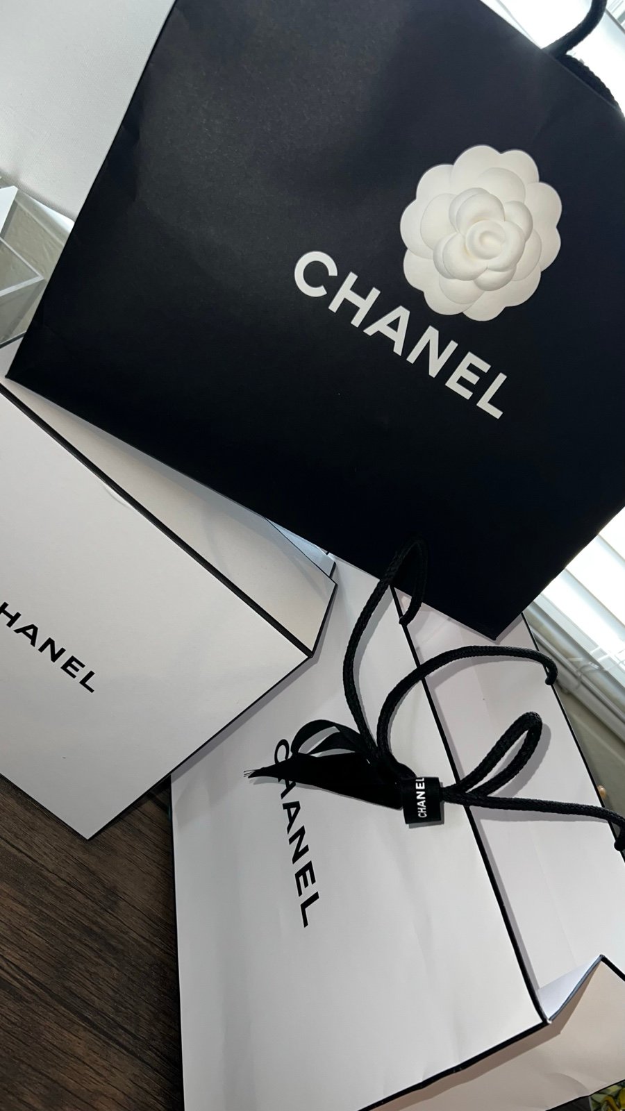 Chanel shopping bag box