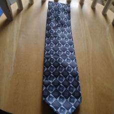 George tie men's blue and silver NWOT