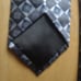George tie men's blue and silver NWOT