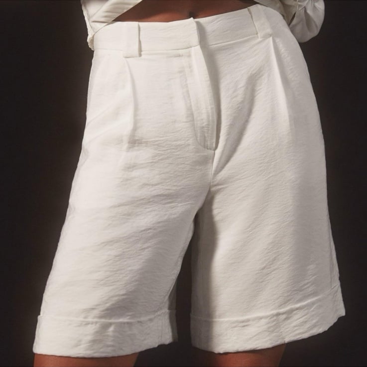 Maeve by Anthropologie Day-to-Evening Bermuda Shorts Women’s 4 White Viscose
