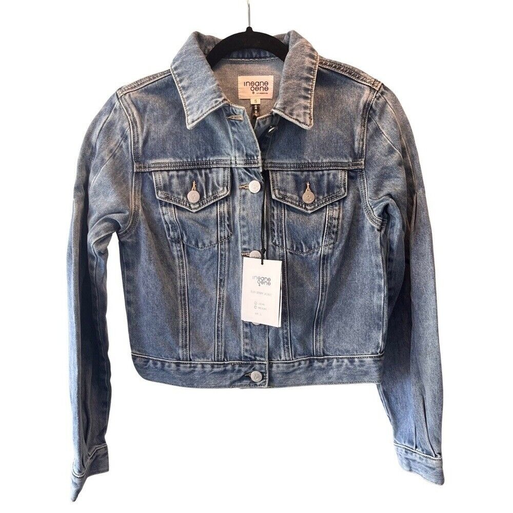 Puff Denim Jacket. Size Small.