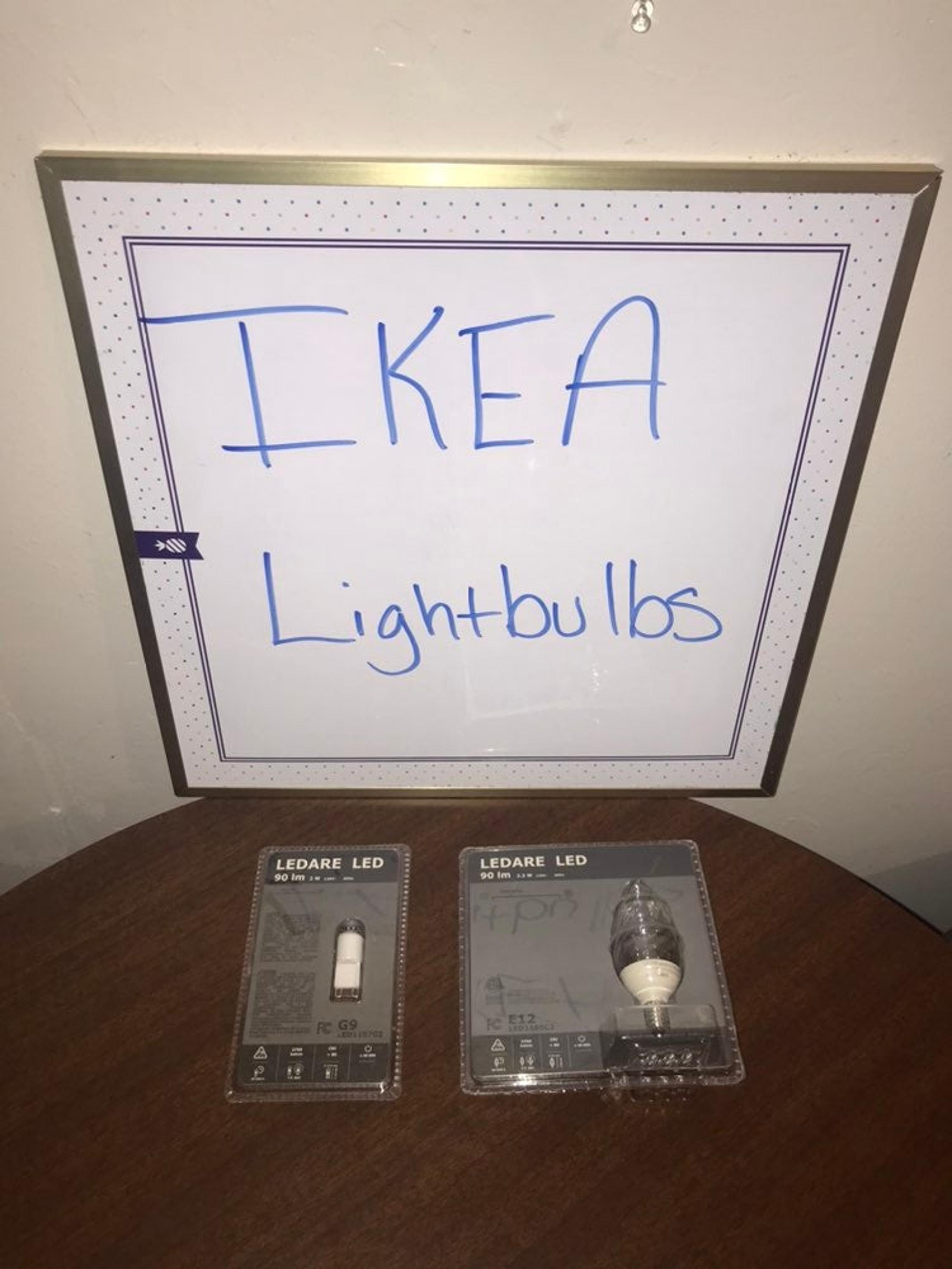 Ikea Lightbulbs