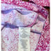 IBKUL 1/4 Zip Abstract Skin Pink Long Sleeve Sz Large Mock Neck Golf Top UPF 50