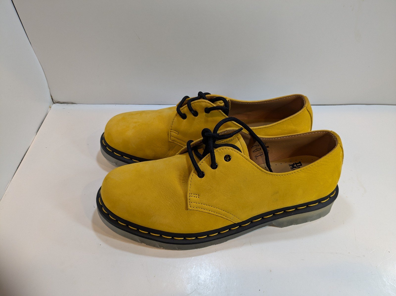 Dr Martens 1461 Iced II Yellow Buttersoft Leather Docs