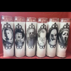 Set of 6 Horror candles